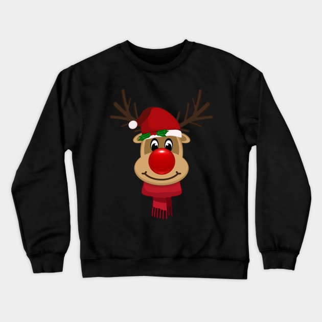 Rudolph The Red Nosed Reindeer Crewneck Sweatshirt by MrDrajan